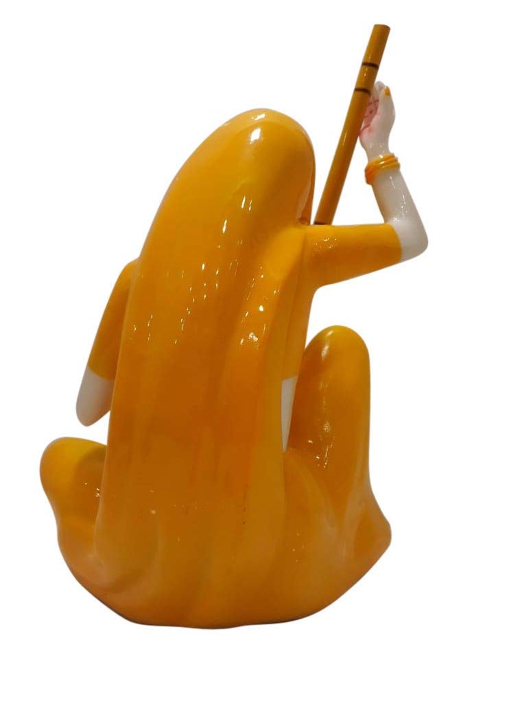 SN Handicrafts SN Handicrafts Resin Meerabai Playing Musical Instrument Showpiece Standard Multi Colour  - Image 2