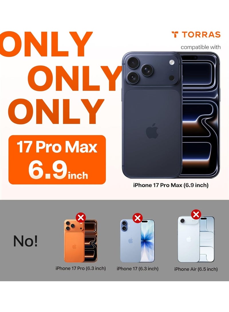 XSEVEN iPhone 17 Pro Max Case Crystal Clear, [Anti-Yellowing][Military-Grade Protection], Ultra Slim Transparent Anti-Scratch Back, Soft Bumper, Non-Slip Protective Phone Cover, Clear 6.9" - Image 5