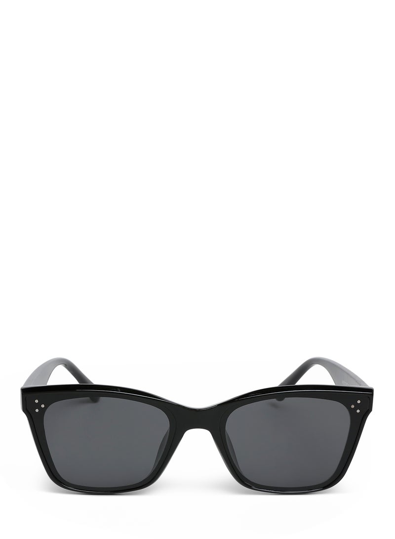 London Rag Classic Square Sunglasses in Black - Image 1