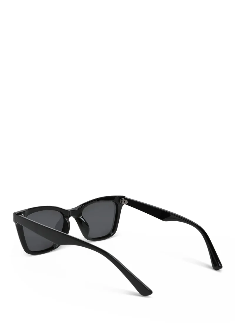 London Rag Classic Wayfarer Square Sunglasses in Black