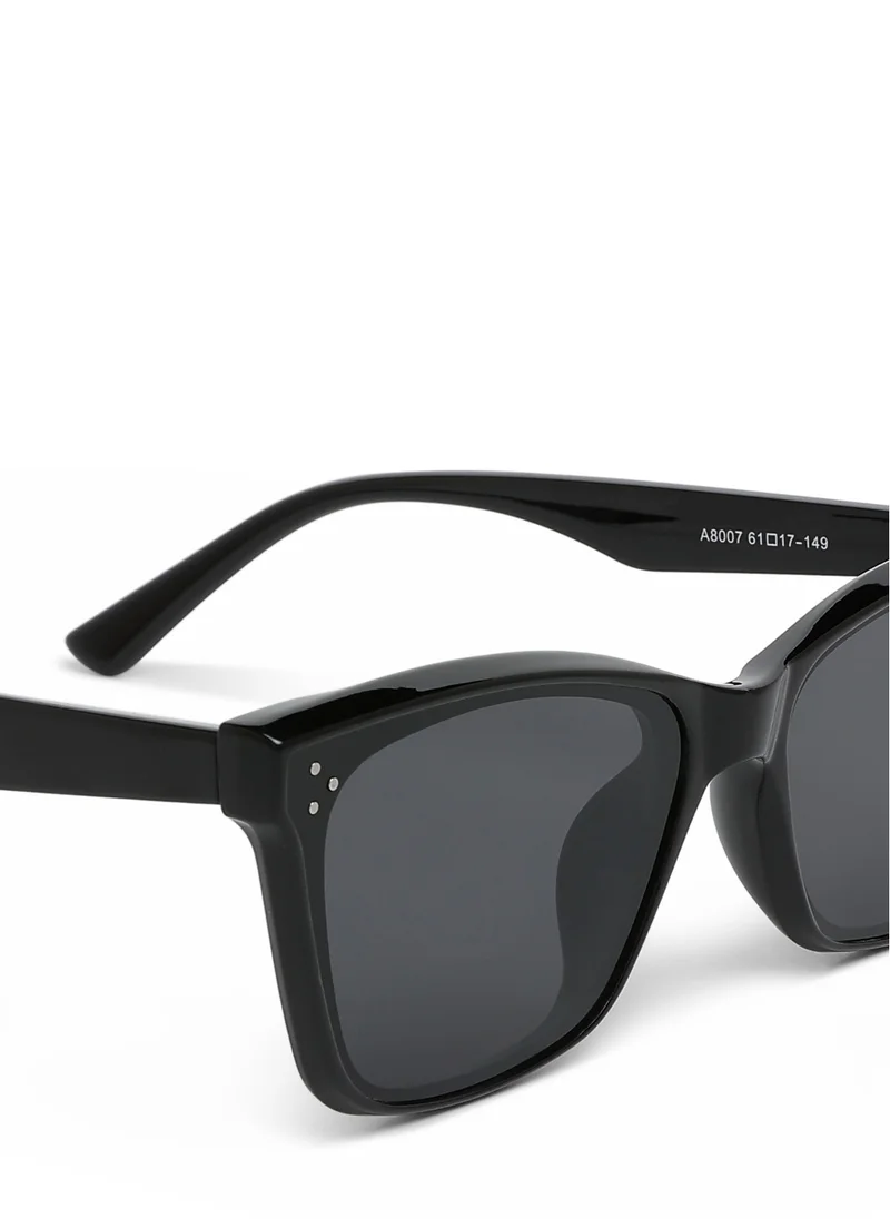 London Rag Classic Wayfarer Square Sunglasses in Black