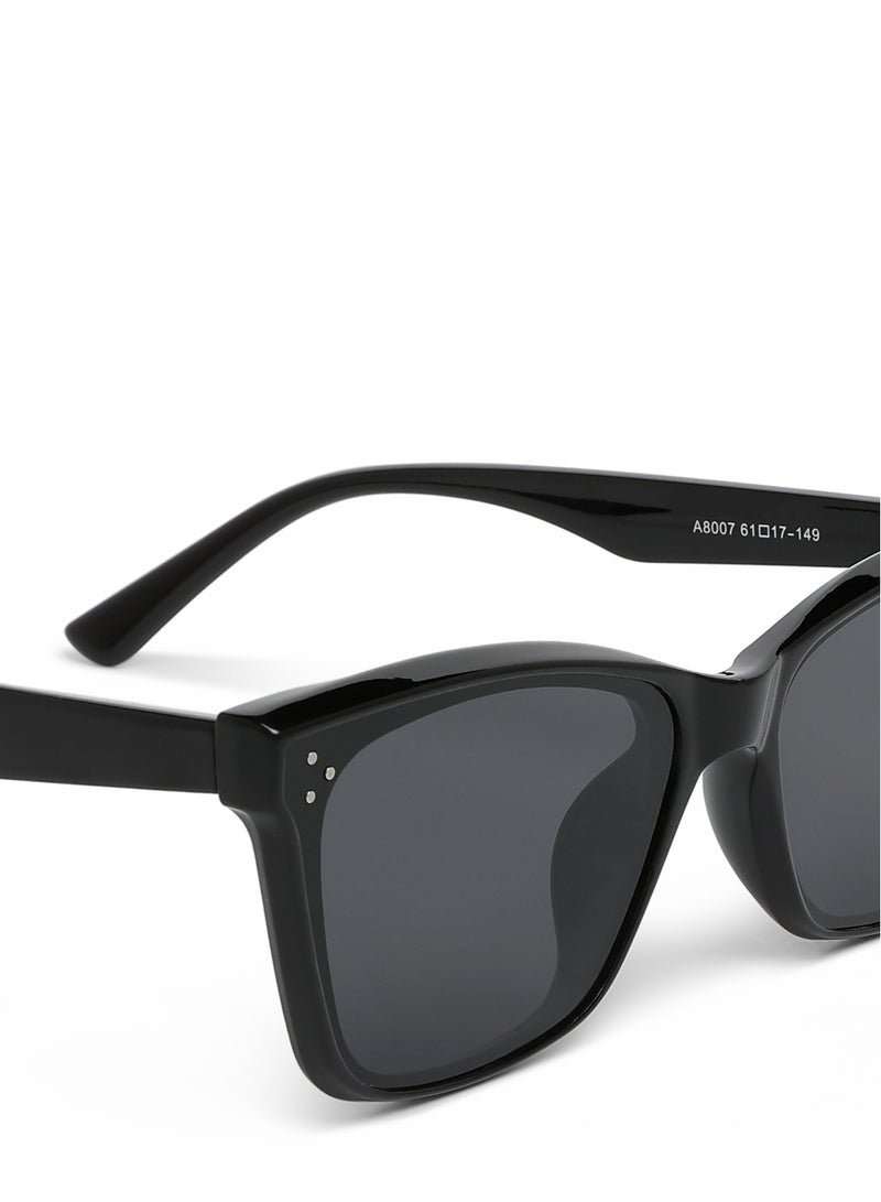 London Rag Classic Square Sunglasses in Black - Image 4