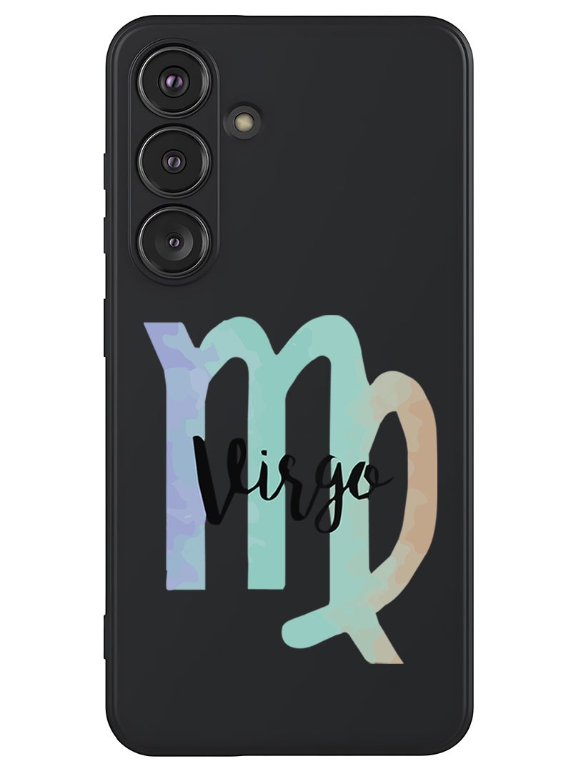 Theodor Protective Slim Fit Case Liquid Silicone Cover with Full Body Protection Anti-Scratch Shockproof Case For Samsung Galaxy S25 (Black) - Virgo-01 - White - Image 1