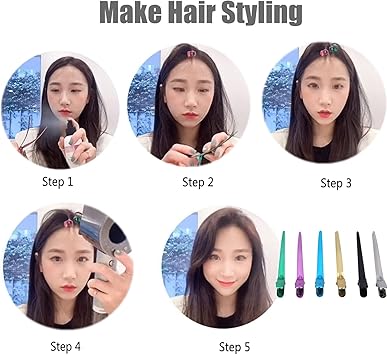 Agatige 12Pcs Professional Hair Clips for Styling Sectioning 35in Hairdresser Clips Metal Duck Bill Hair Clips Hair Pins Curl Clip for Hair Styling Hair Coloring - Image 4