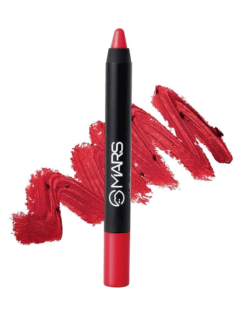 مارس أحمر شفاه مارس طويل الأمد مع ثبات لمدة 12 ساعة | لمسة نهائية غير لامعة | مقاوم للماء | قلم تلوين الشفاه لن يتلطخ ولن يتزحزح (3.5 جم) (01-I Love Myself) - Image 1