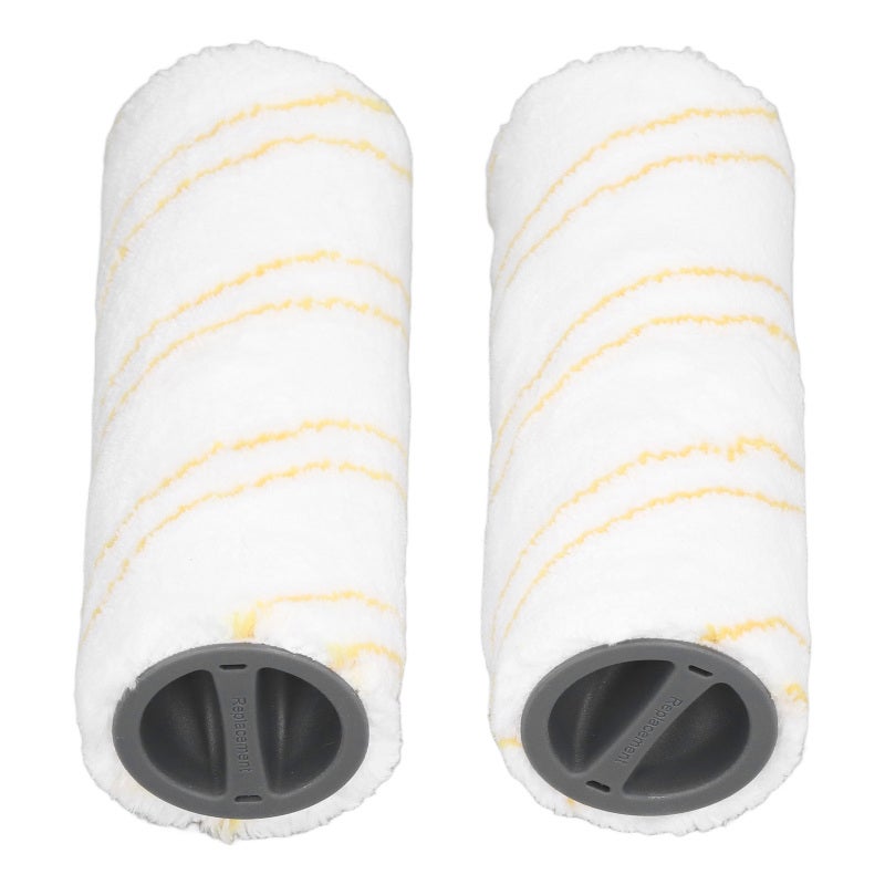 Brush Roller Replacement: Yellow Microfiber Roller - Fully Washable Stable Performance Hard Floor Cleaner for Karcher FC3 FC3D FC5 FC5D FC7 Hard Floor Cleaning - Image 1