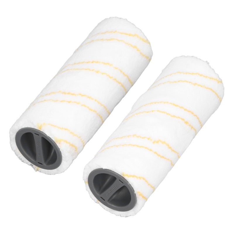 Brush Roller Replacement: Yellow Microfiber Roller - Fully Washable Stable Performance Hard Floor Cleaner for Karcher FC3 FC3D FC5 FC5D FC7 Hard Floor Cleaning - Image 4