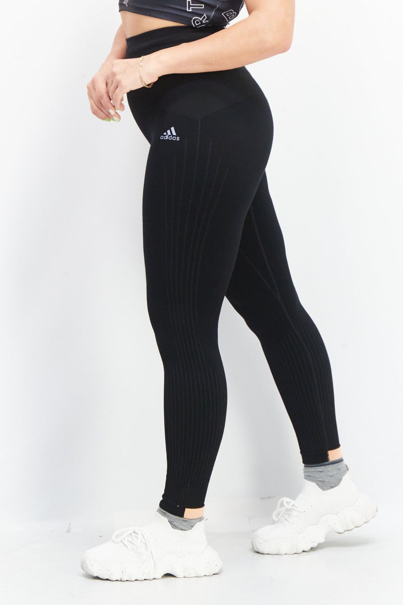 Adidas Women Sportswear Fit Training Leggings, Black Combo - Image 4
