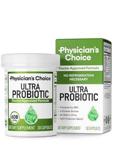 Physician's CHOICE Ultra Probiotic - 60B SBO Probiotic - 6 Strains 60B CFU 30 Caps 