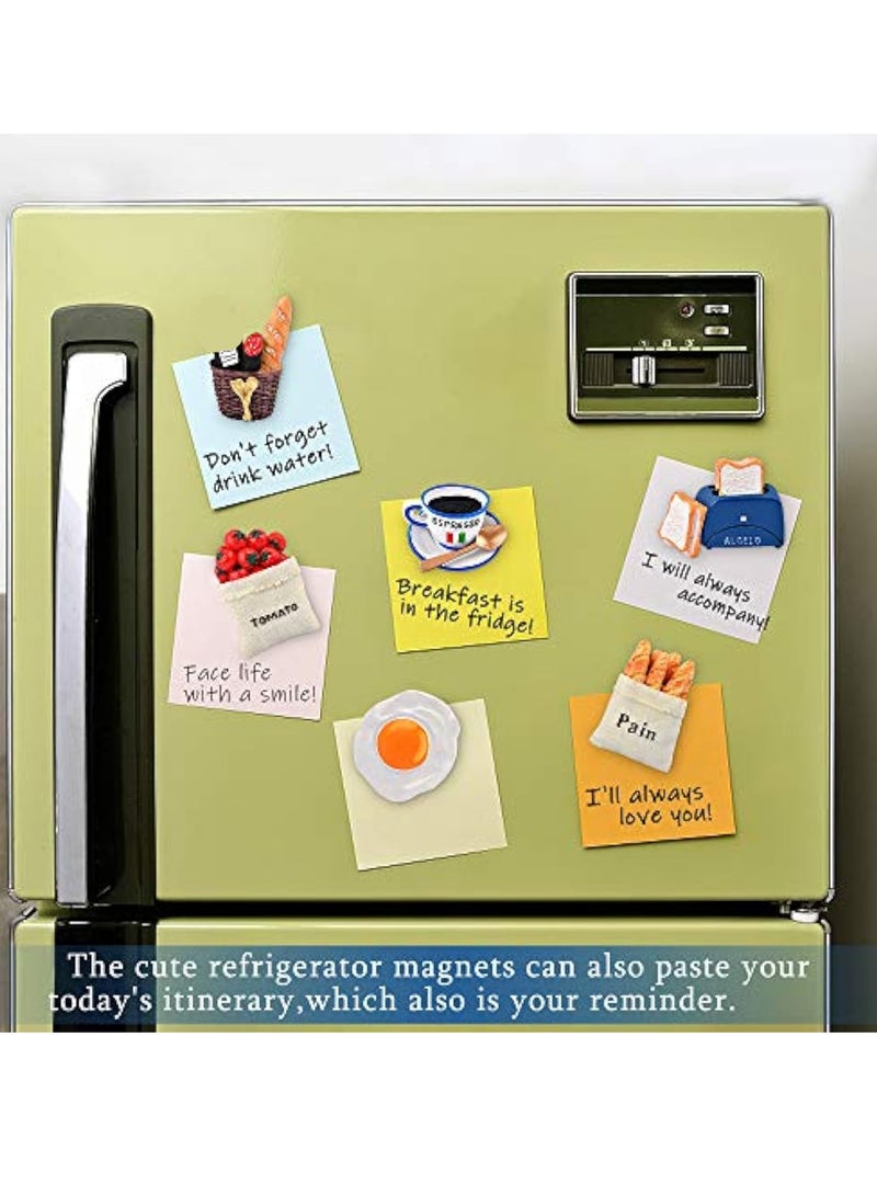 Arabest 6Pcs Food Magnets for Fridge Magnets, 3D Resin Cute Food Fridge Magnets Creative Natural Food Shaped Magnets for Home Decor, Refrigerator, Magnetic Whiteboard or Blackboard - Image 4