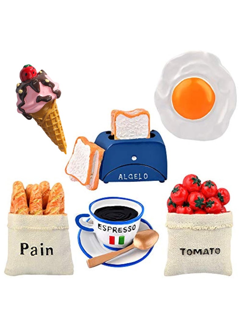 Arabest 6Pcs Food Magnets for Fridge Magnets, 3D Resin Cute Food Fridge Magnets Creative Natural Food Shaped Magnets for Home Decor, Refrigerator, Magnetic Whiteboard or Blackboard - Image 1