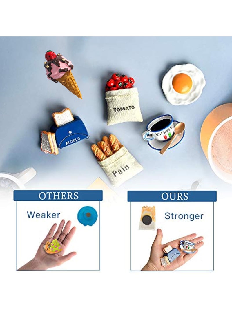 Arabest 6Pcs Food Magnets for Fridge Magnets, 3D Resin Cute Food Fridge Magnets Creative Natural Food Shaped Magnets for Home Decor, Refrigerator, Magnetic Whiteboard or Blackboard - Image 5