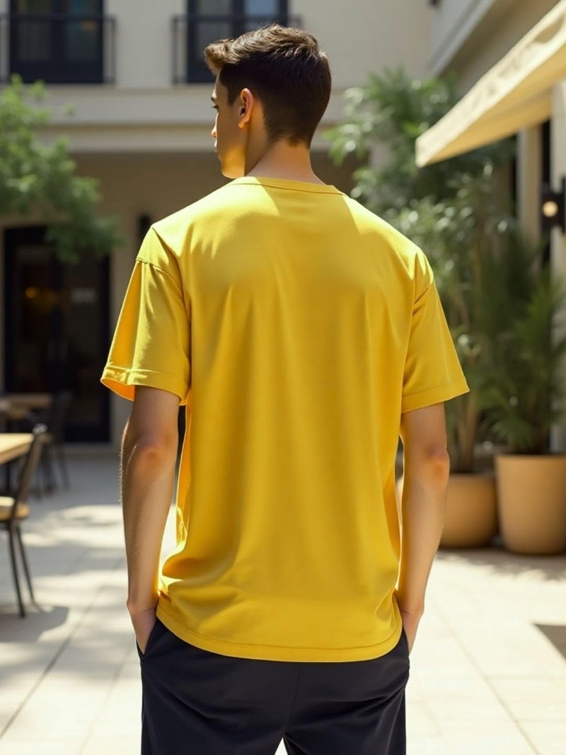 Nobero Oversized T Shirts For Men,220 GSM Combed Cotton - Image 3