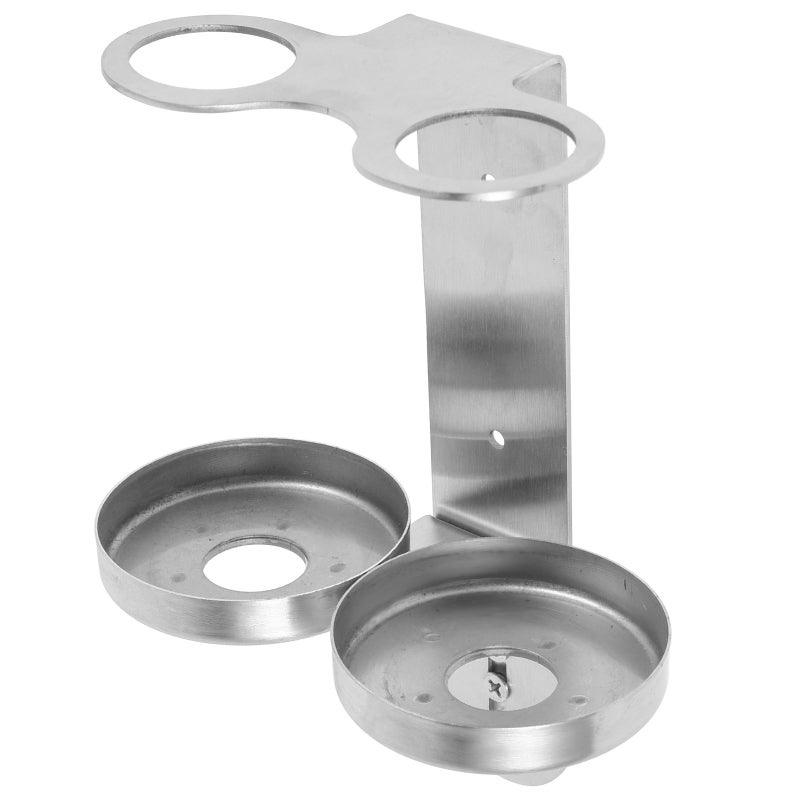 Stainless Steel Wall Mounted Soap Dispenser Holder No Drill Easy Install Shampoo Holder Rack for Bathroom Kitchen and Shower Lotion Dispensers Wall Mount Holder - Image 1