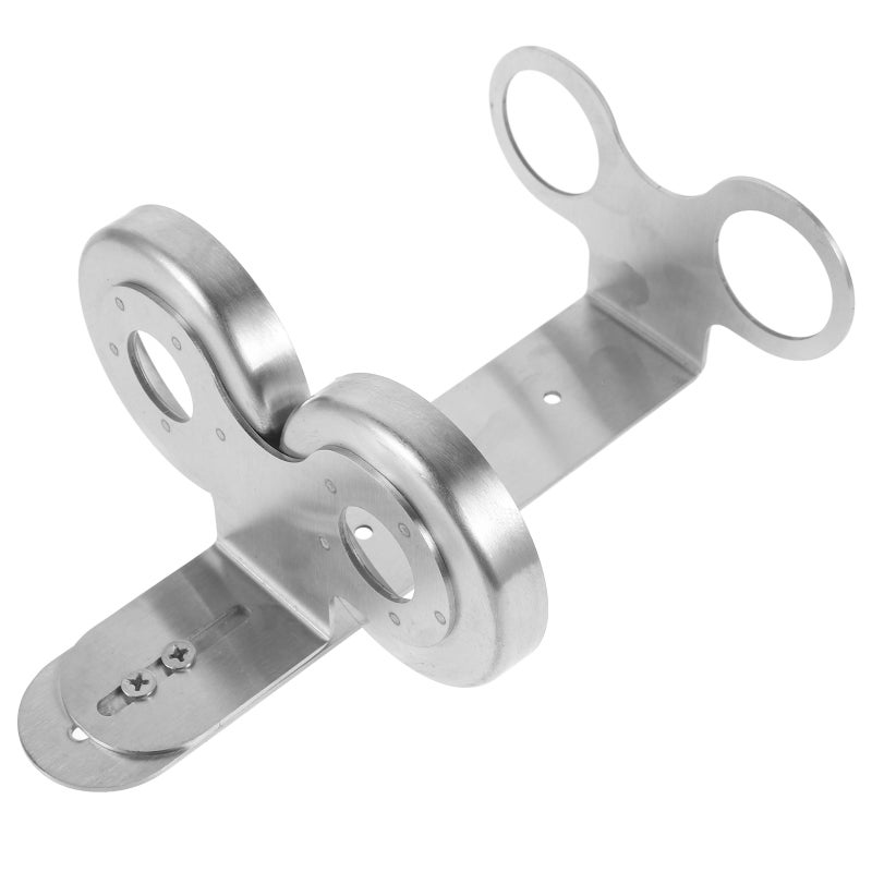Stainless Steel Wall Mounted Soap Dispenser Holder No Drill Easy Install Shampoo Holder Rack for Bathroom Kitchen and Shower Lotion Dispensers Wall Mount Holder - Image 5