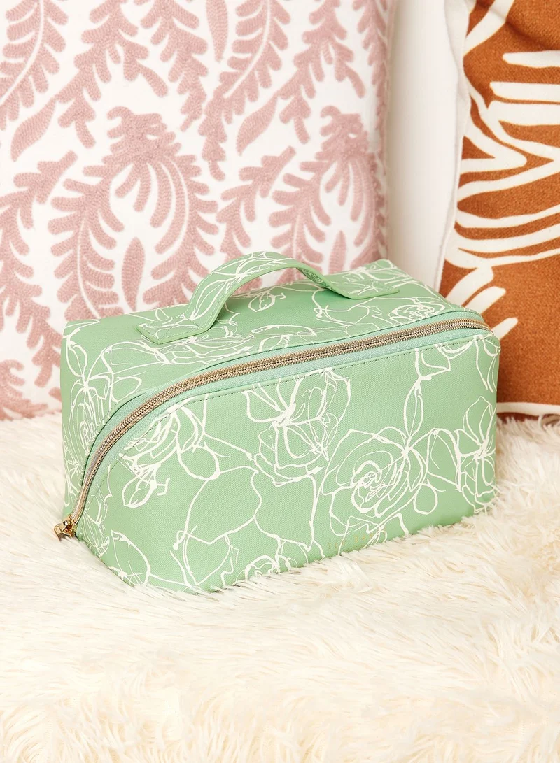 Ted Baker Dianea Floral Printed Saffiano Washbag