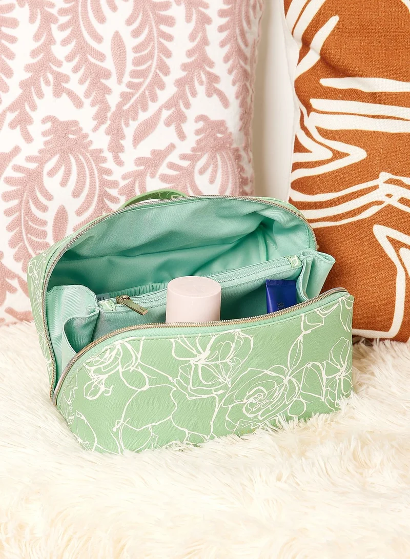 Ted Baker Dianea Floral Printed Saffiano Washbag