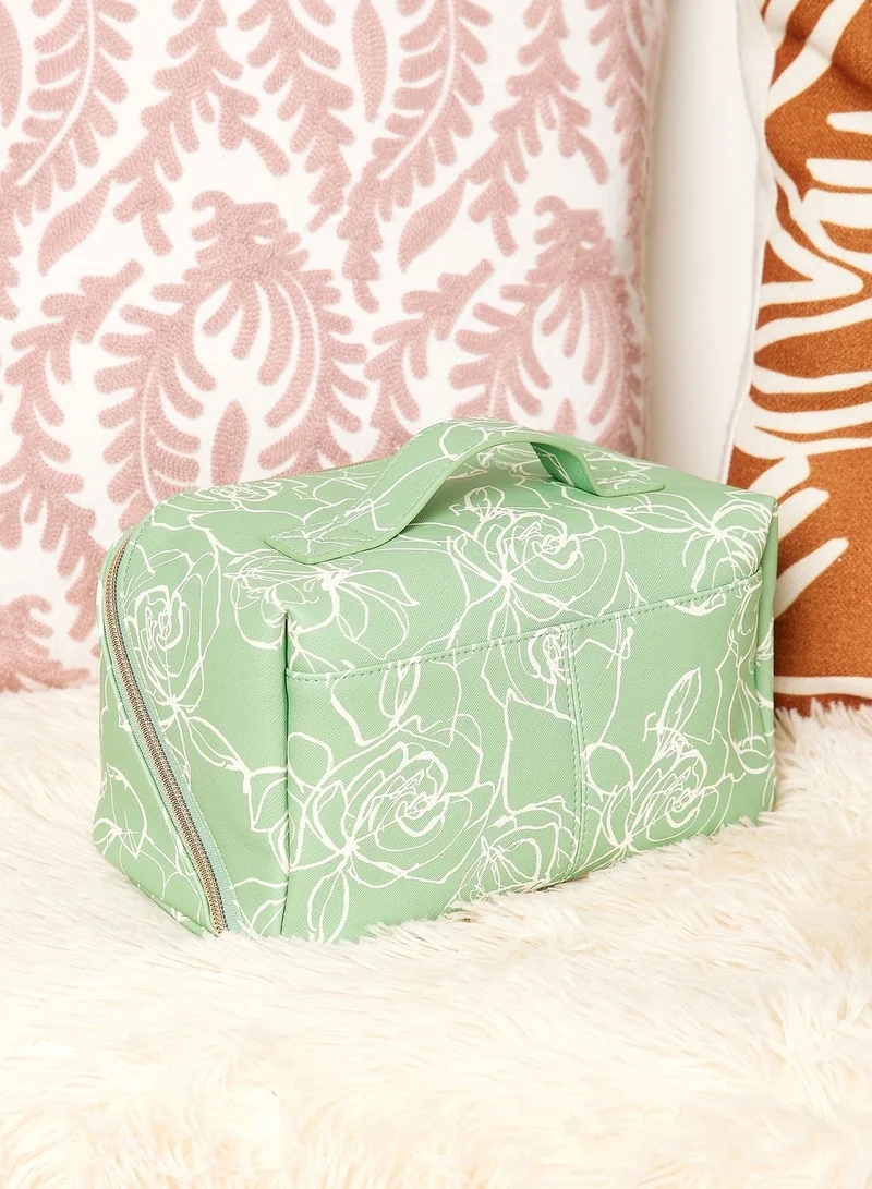 Ted Baker Dianea Floral Printed Saffiano Washbag