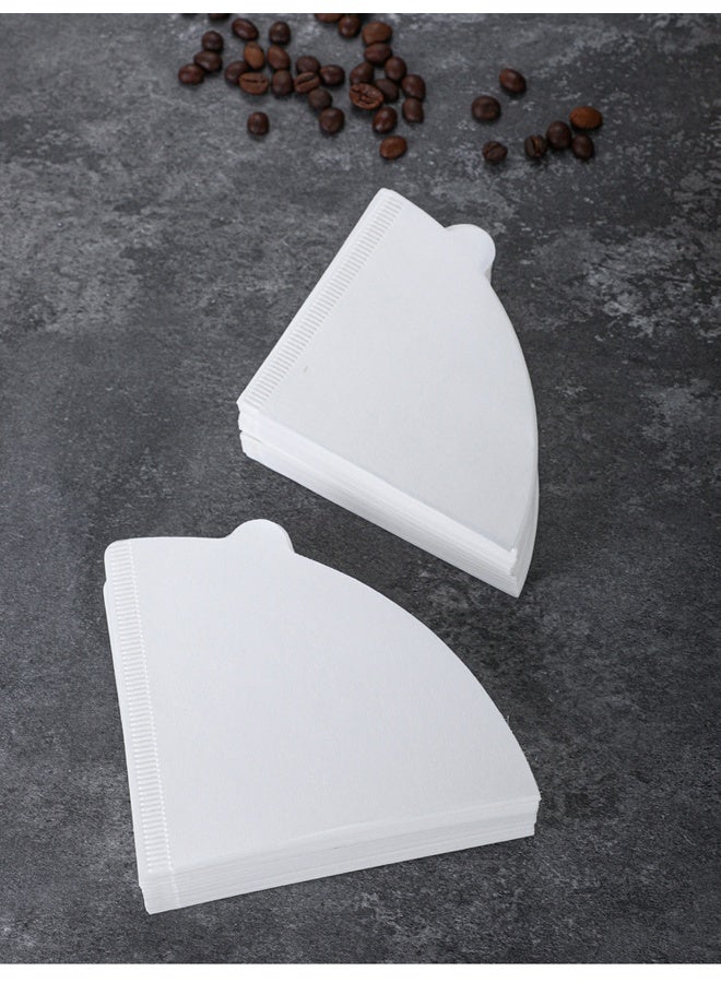 100pcs V60 Size 02 Coffee Paper Filters – White, Unbleached, Thickened with Easy-Grip Tabs  - Image 2