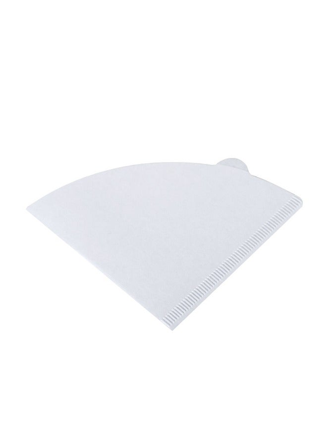 100pcs V60 Size 02 Coffee Paper Filters – White, Unbleached, Thickened with Easy-Grip Tabs  - Image 1