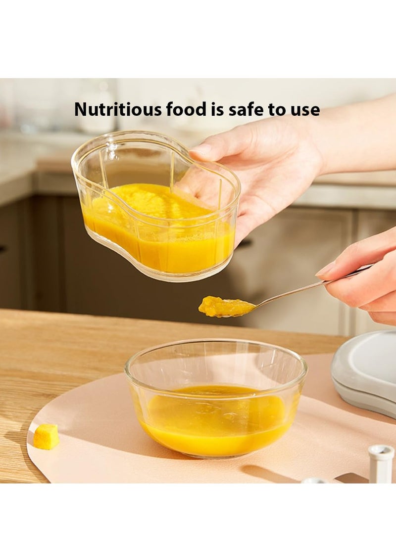 Generic - Food Chopper Manual Garlic Mincer Onion Vegetable Chopper Easy to Clean Hand Push Garlic Cutter Portable Small Food Processor for Chili Peppers Fruits Household Kitchen Tool - Image 1