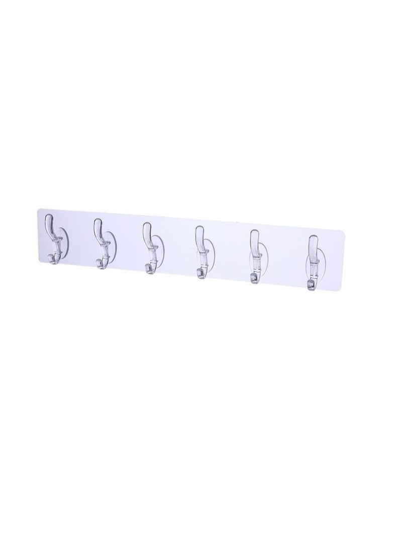 FLORISCA FLORISCA Wall Hanger Hooks for Cloth Hanger for Wall Strong Self Adhesive Magic Sticker for Hanging Kitchen Bathroom Door Bedroom Wardrobes Door Organizers Accessories Items  - Image 1