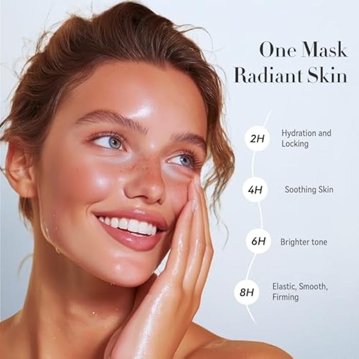Bagavs Collagen Face Mask with Real Deep Bio-Collagen for Overnight Skin Care, Hydrating, Anti-Wrinkle, Lifting, 30g x 4ea - Image 4