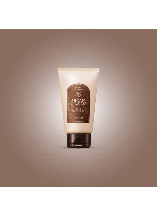 SKIN FOOD since 1957 - Skinfood Argan Oil Silk+ Hair Mask Pack Moisturizing & Nourishing Argan Oil Hair Treatment Hair Glow & Wavy Elasticity For Damaged & Dry Hair - Image 1