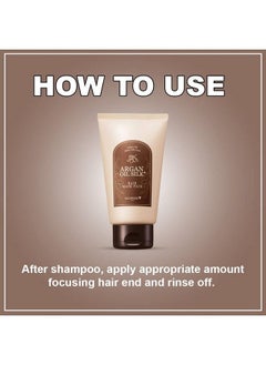 SKIN FOOD since 1957 Skinfood Argan Oil Silk+ Hair Mask Pack Moisturizing & Nourishing Argan Oil Hair Treatment Hair Glow & Wavy Elasticity For Damaged & Dry Hair  - Image 4
