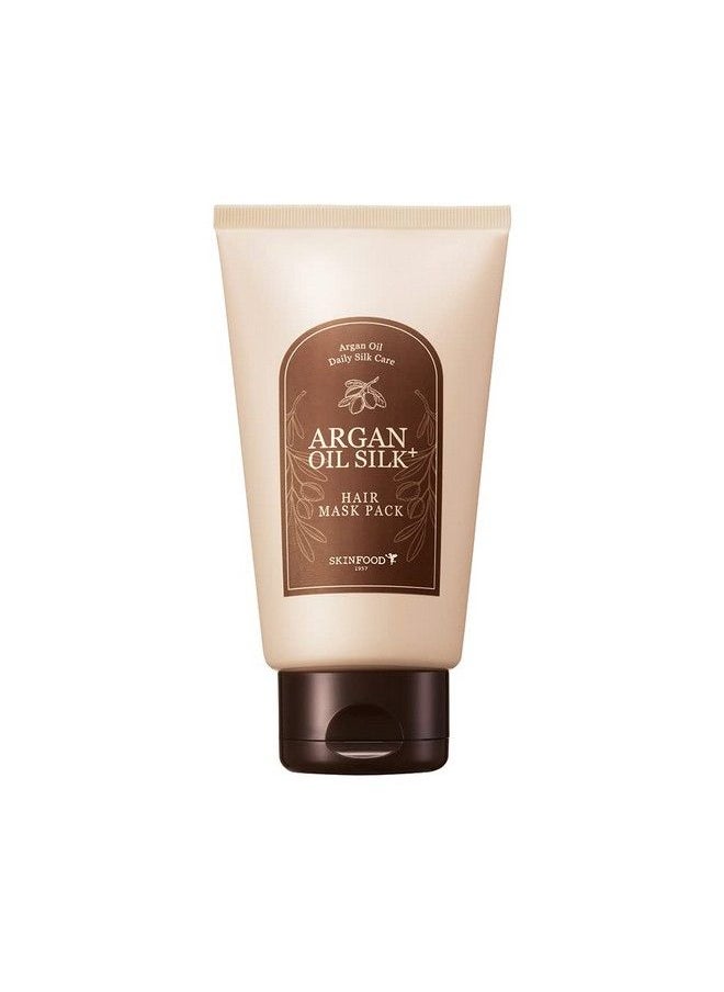 SKIN FOOD since 1957 - Skinfood Argan Oil Silk+ Hair Mask Pack Moisturizing & Nourishing Argan Oil Hair Treatment Hair Glow & Wavy Elasticity For Damaged & Dry Hair - Image 1