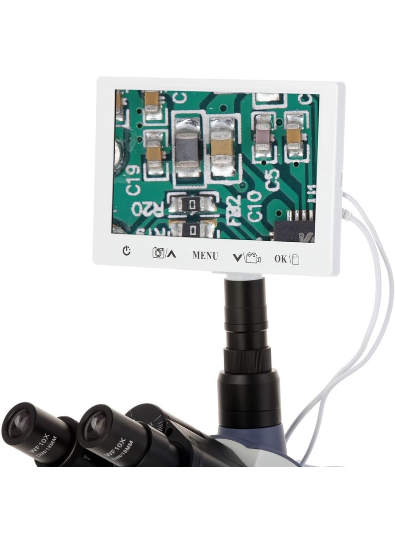 AmScope AmScope  68 Screen with Builtin Camera for Microscopes  HDC10723  - Image 3
