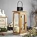 Sintosin Sintosin Solid Wooden Outdoor Lanterns Decorative 15", Wedding Hurricane Lantern for Table Centerpiece Front Porch  - Image 2