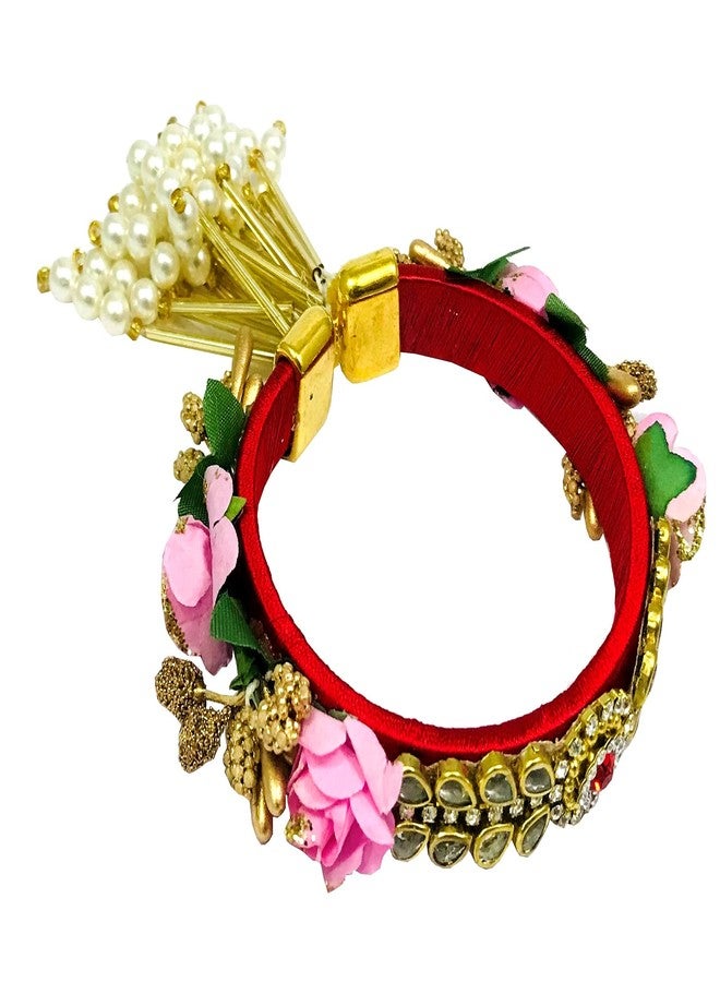 Evisha Men's Brother, Bhabhi & Kids Combo LED Jewellery Rakhi Bracelet Combo Set (Red) || rakhi || rakhi set || rakhi combo || bhaiya bhabhi rakhi || rakhi gifts - Image 3