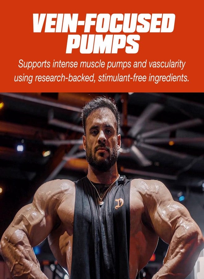 Dragon PHARMA Mr. Veinz Stim Free Pre-Workout, Extreme Pump & Nootropic Catalyst, Maximize Pumps via Vasodilation & Cell Volumization, Stimulant-Free Formula for Focus (40 Servings, Wicked Pineapple) - Image 3