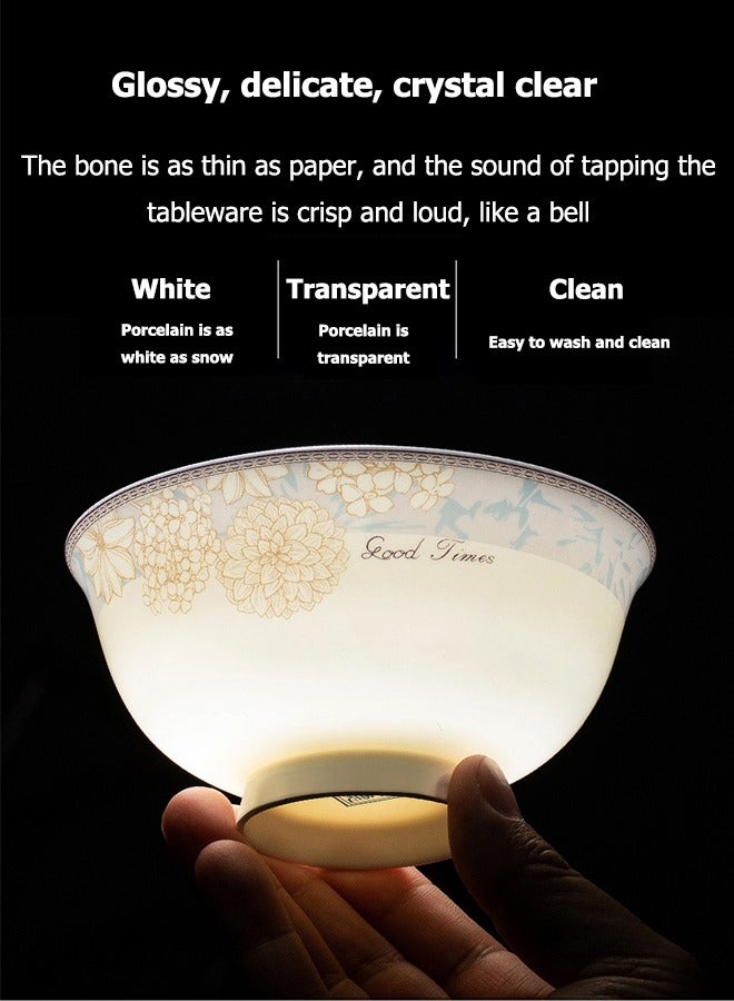 British Chef High Quality Porcelain Tableware Set 12-Piece Tableware Set Gift Box Ceramic Tableware Set, Microwave and Dishwasher Safe Includes 4 Plates 4 Bowls and 4 Spoons Suitable for 4 People Suitable for Holiday Gifts or Parties Multicolor 47.5x12.5x28.5 cm - Image 2