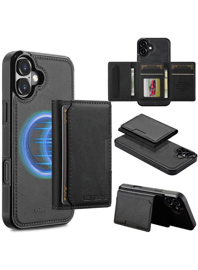The Bros Case For iPhone 16 Plus L5 Series Detachable RFID Card Bag Magsafe Phone Case