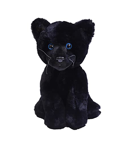 Plushland دب البانثر الأسود المحشو من بلش لاند - بانثر محشو واقعي للأطفال والبالغين 10 بوصات - Image 1