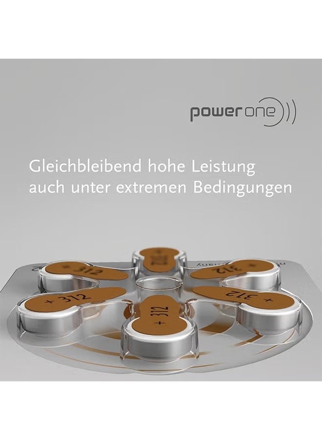 Power One P312 Hearing Aid Battery No Mercury, 12 Batteries - Image 5
