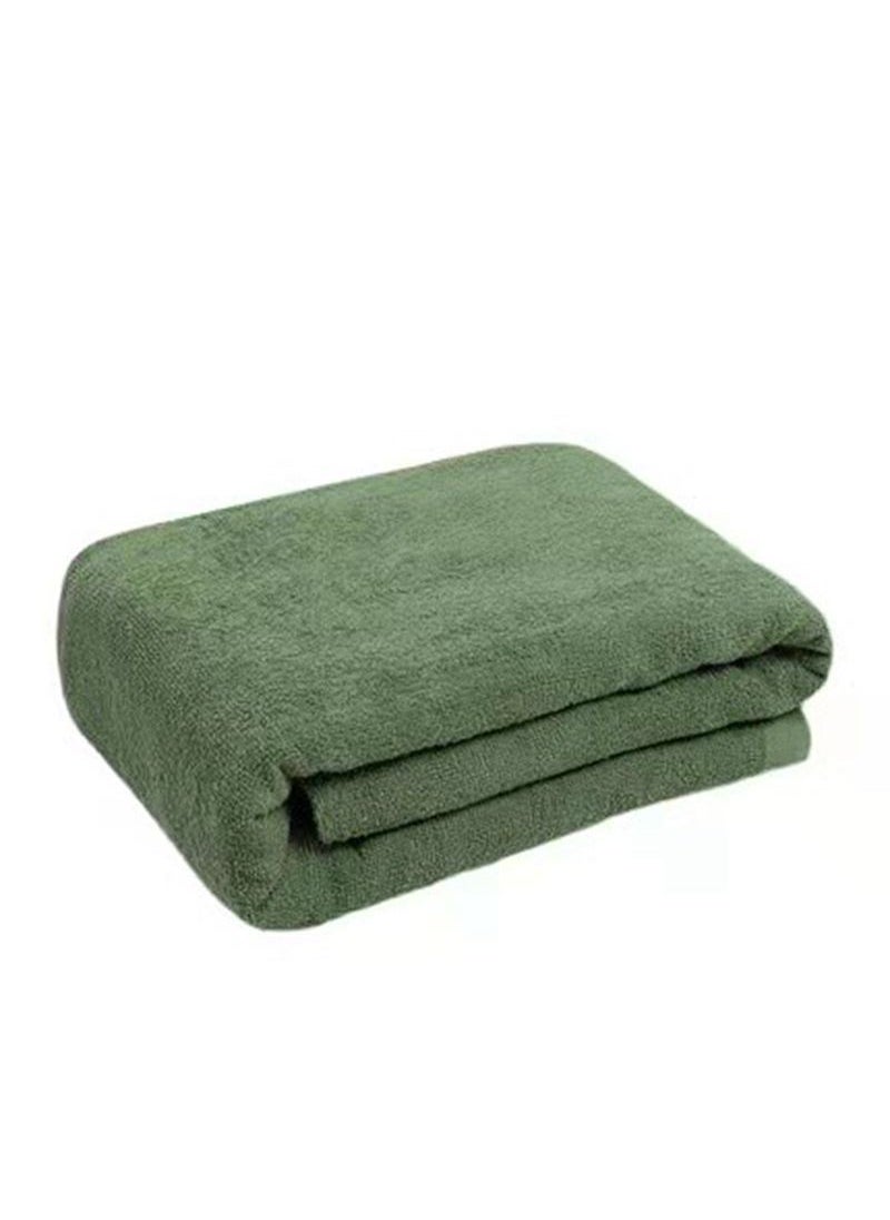 Generic Army Green Cotton Towel Blanket Thin Summer Camp Student Dorm 900 Minpin Army Green Towel Quilt 