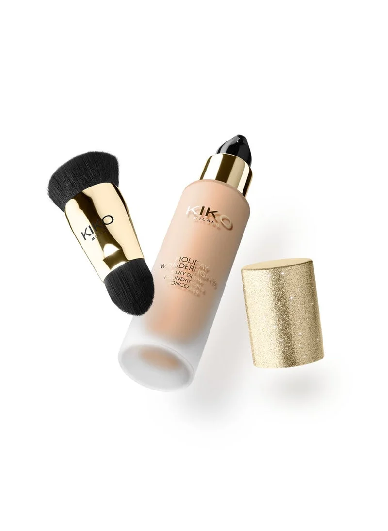 كيكو ميلانو HOLIDAY WONDERLIGHTS SILKY GLOW FOUNDATION & CONCEALER Hazelnut