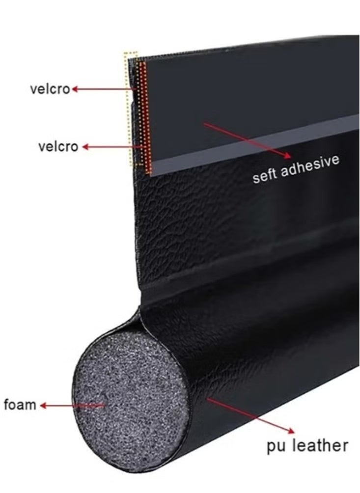 3-PACK Door Bottom And Door Gap Sealing Strip, Windproof, Insect-proof, Dust-proof, Light-proof And Noise-proof 3*8*96cm - Image 4