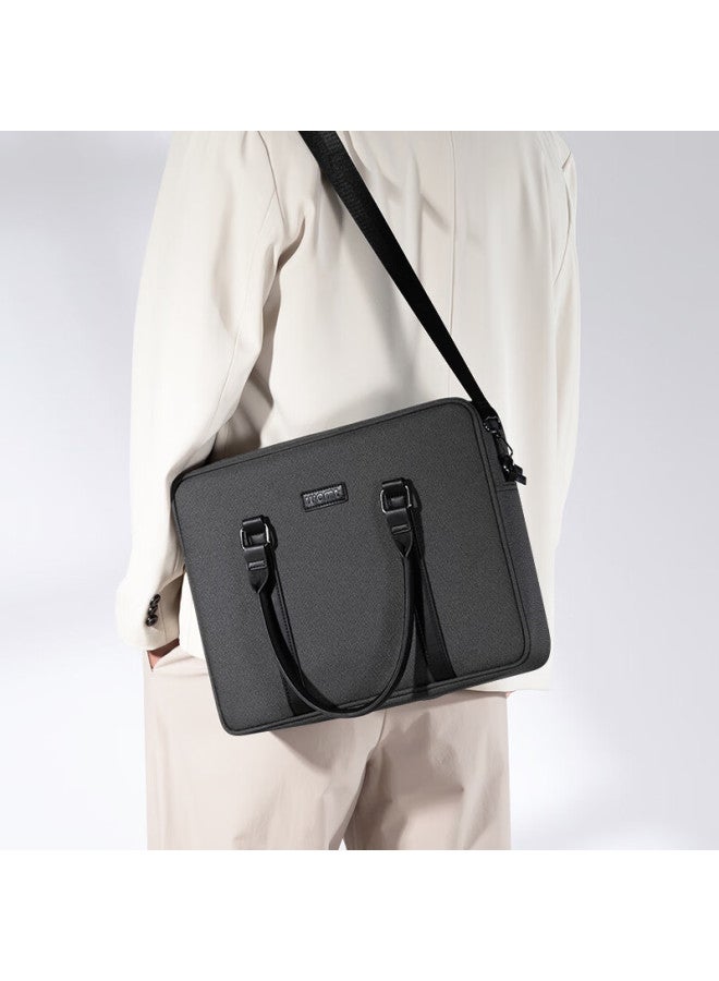 Womt Men's Briefcase, Business Commute, 14/15 Inch Large Capacity Laptop Bag, Shoulder Crossbody Doent Bag - Image 5