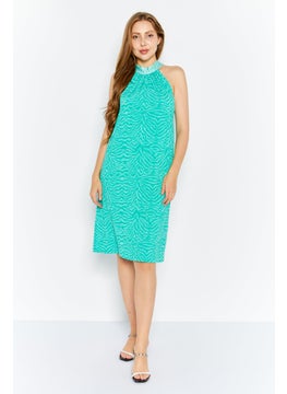 Women Allover Printed Midi Dress, Green - pzsku/Z9B663566DFC43FD577E2Z/45/_/1735481532/ad4bcec1-65e9-49c7-b333-79311d1217f4