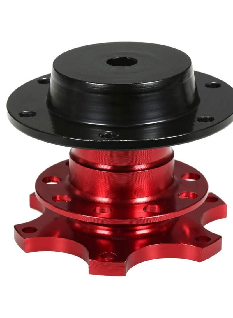 Y&D Car Steering Wheel Quick Release Red Universal Hub Racing Adapter Snap Off Boss Kit  - Image 2