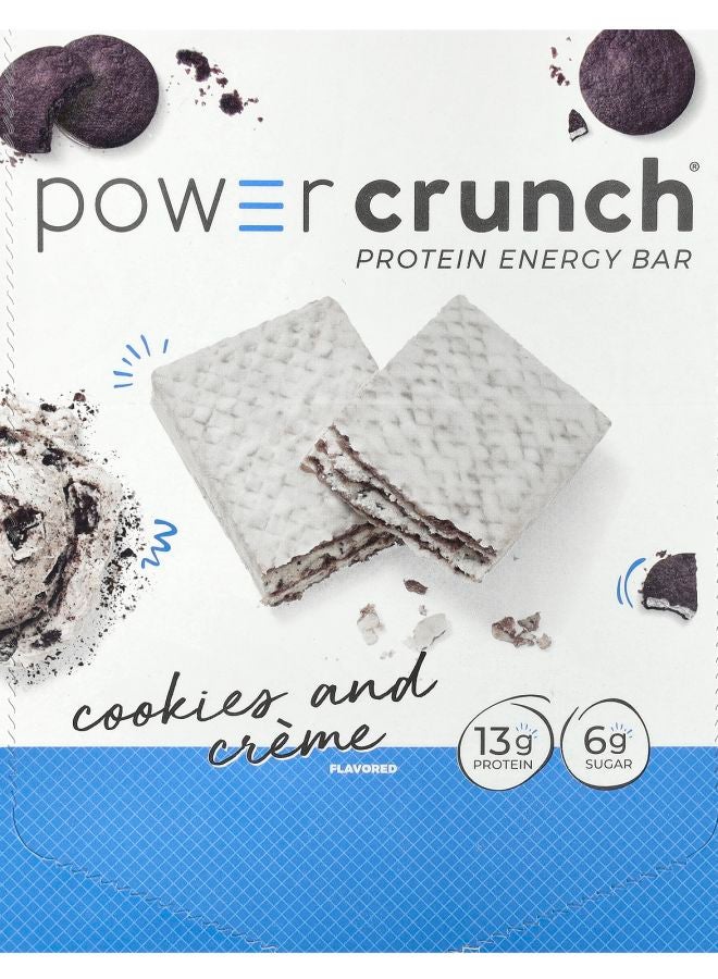 Power Crunch® Protein Energy Bar Cookies and Crème 12 Bars 1.4 oz (40 g) Each