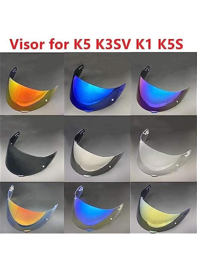 Sunscreen Visor Shield for AGV K3SVK5 K1 K5S Motorcycle Helmet Silver Lens Accessories