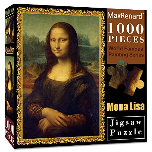 MaxRenard Game 1000 Pieces Jigsaw Puzzle Fine Art Collection Toy Leonardo Da Vinci Mona Lisa - Image 1