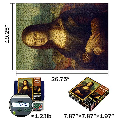 MaxRenard Game 1000 Pieces Jigsaw Puzzle Fine Art Collection Toy Leonardo Da Vinci Mona Lisa - Image 5