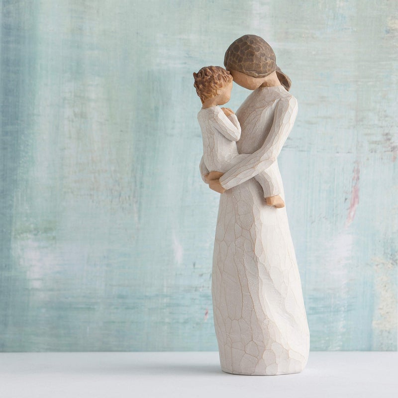 Willow Tree Tenderness, Treasuring a Quiet Tender Moment of Motherhood, Gift to Celebrate New Beginnings, Families, and Loving Relationships Between Parent and Child, Sculpted Hand-Painted Figure - Image 4
