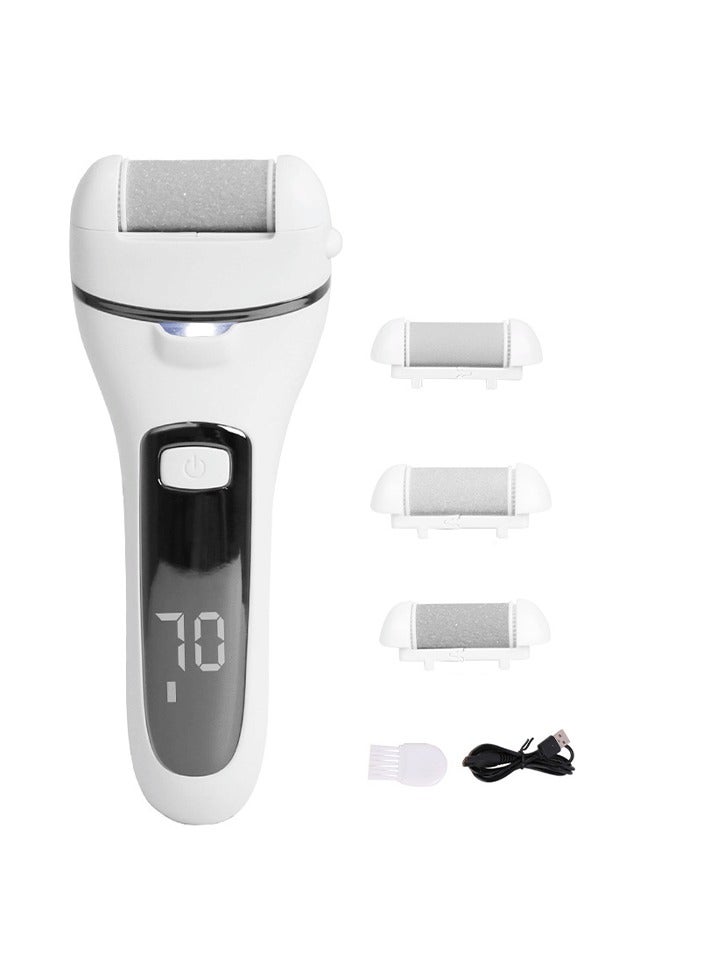 Electric Foot Grinder, Exfoliating, Dead Skin, Calluses For Foot Repair, Equipped With 3 Grinding Heads - Image 1